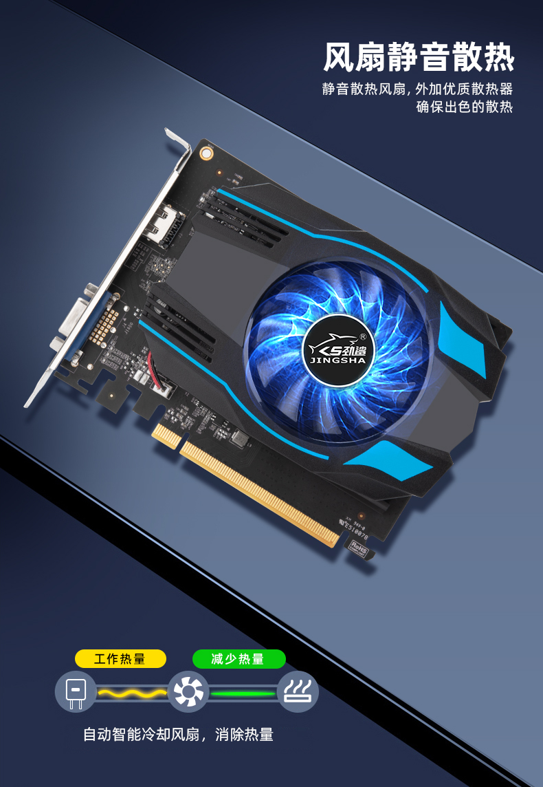 劲鲨GeForce GT 1030 2G显卡