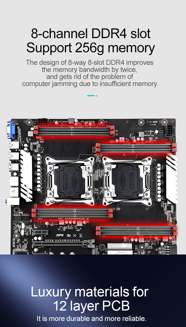 JINSHA X99 DUAL motherboard
