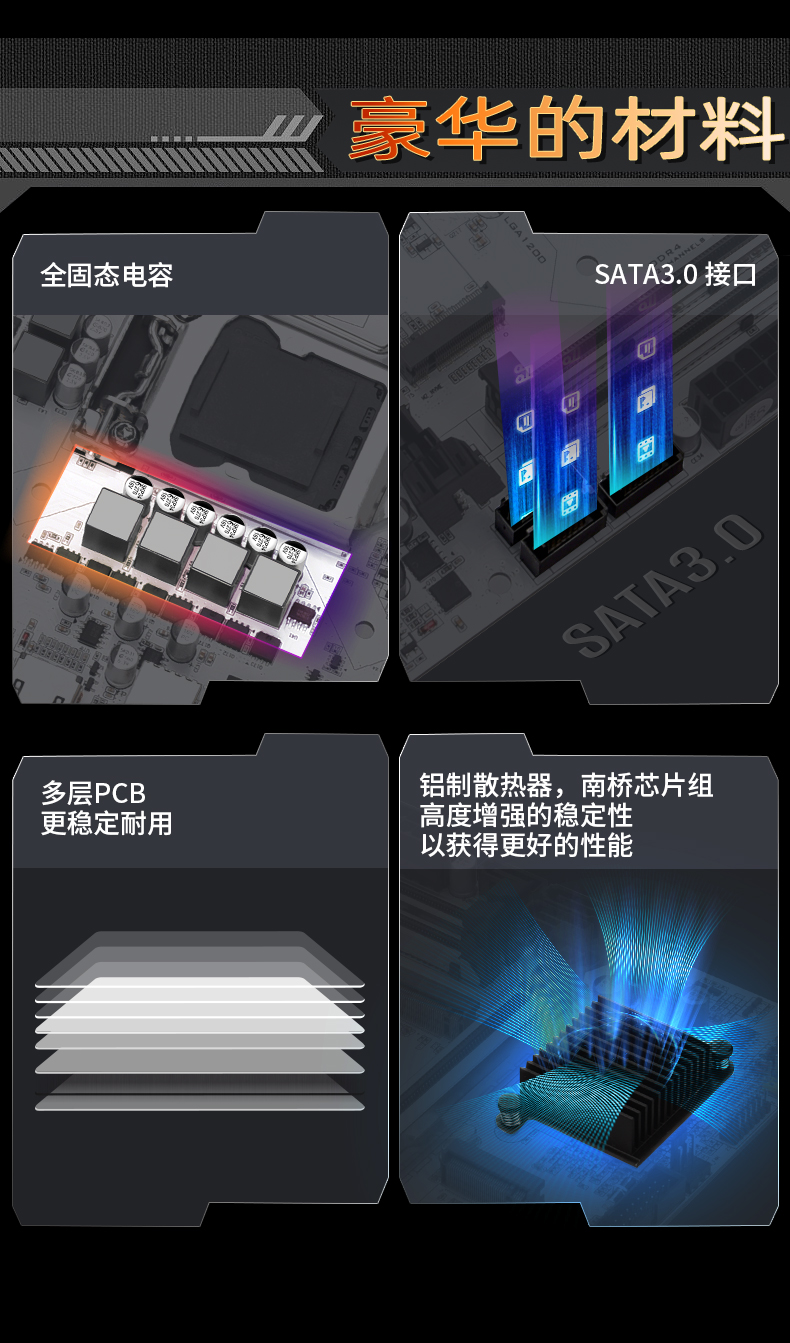 劲鲨H410M DH主板